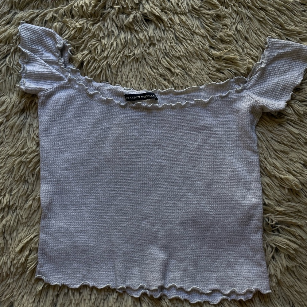 Brandy Melville Off the Shoulder Crop Top